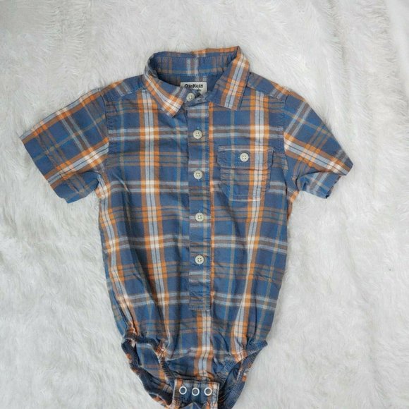 OshKosh B’gosh Other - OshKosh B’gosh Boys 18mo One-Piece Plaid